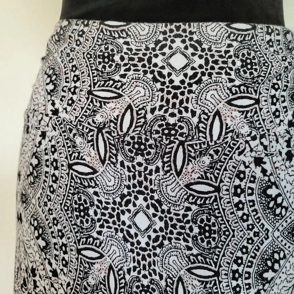 Maxi CYNTHIA ROWLEY Stretch SKIRT Fold Over White